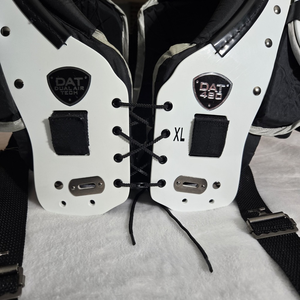TAG Dual Air Tech (DAT) 480 football shoulder pads in size XL Adjustable